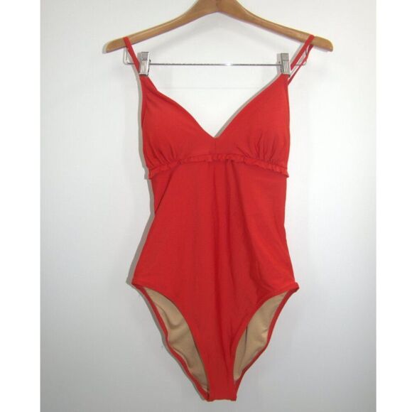NWT Old Navy Ruffle V-Neck Corazon One Piece Women's One-Piece Swimsuit Size M - Picture 3 of 8